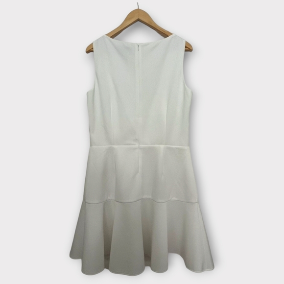 ALEXIA ADMOR Yvette Sleeveless Drop-Waist Dress, X-Large, Ivory - Picture 5 of 5